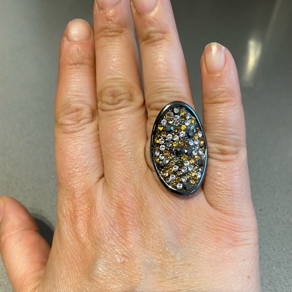 Multicolored crystal ring - Picture 4 of 5
